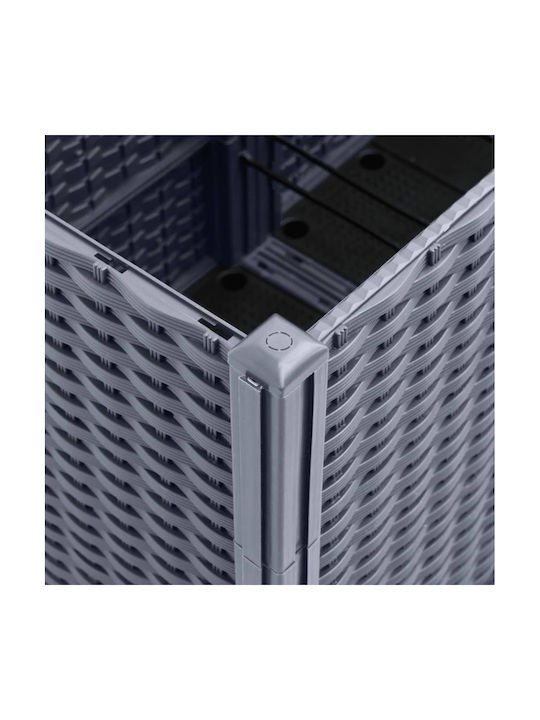vidaXL Planter Box Plastic Grey 160x120x140cm.