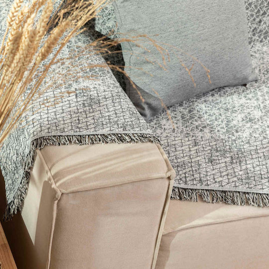 Borea Yaiza Zweisitzer-Sofa Überwurf 180x250cm Grau