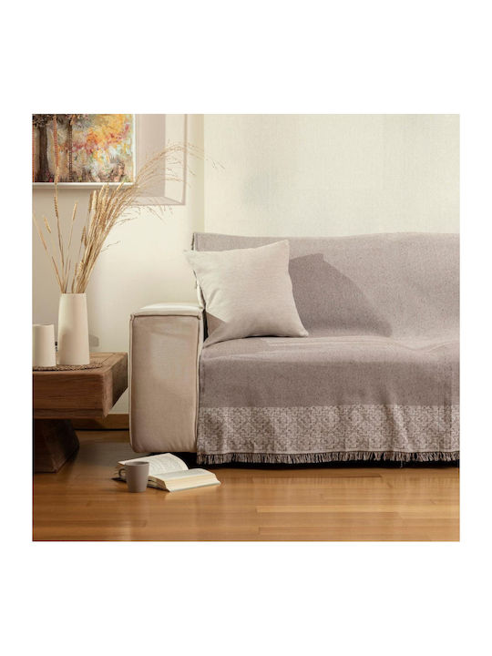 Borea Iris Ριχτάρι Τετραθέσιου Καναπέ 180x350εκ. Γκρί