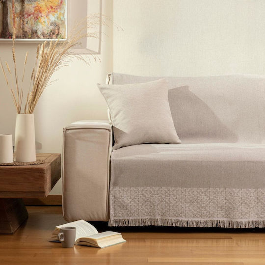 Borea Iris Покривка За Двуместен Диван 180x250см Розова