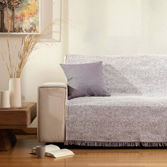 Borea Триместен диван Throw Forest 180x300см. Ecru