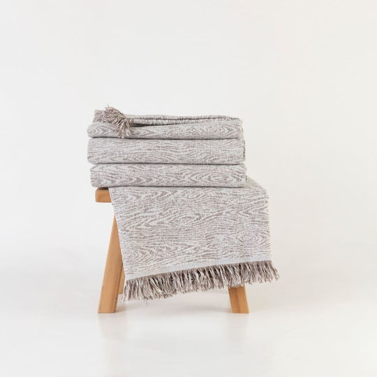 Borea Триместен диван Throw Forest 180x300см. Ecru