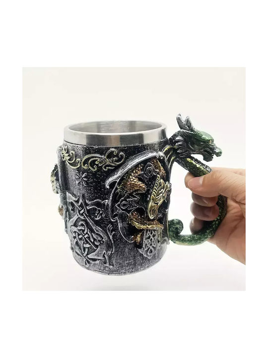 Tasse 3d Becher Metallisch Mehrfarbig 500ml 11007
