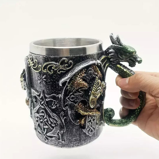Tasse 3d Becher Metallisch Mehrfarbig 500ml 11007