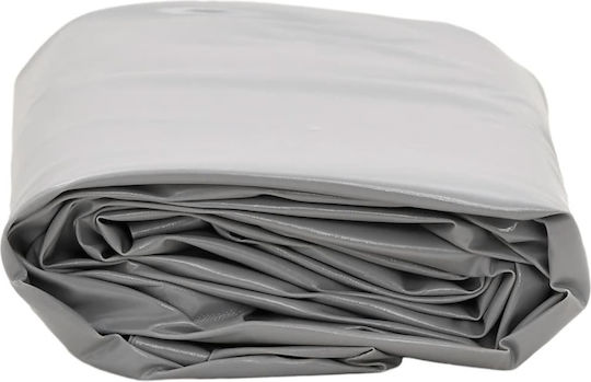 vidaXL Αδιάβροχος Μουσαμάς 600gr/m² 2x1.5μ. Βαρέως Τύπου Γκρι