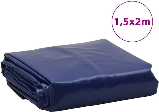 vidaXL Waterproof Tarpaulin 600gr/m² 2x1.5m. Heavy Duty Blue