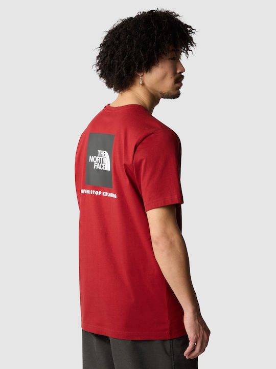 The North Face T-shirt Bărbătesc cu Mânecă Scurtă Roșu