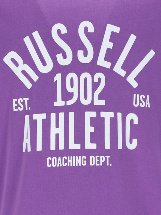 Russell Athletic T-shirt Bărbătesc cu Mânecă Scurtă Violet