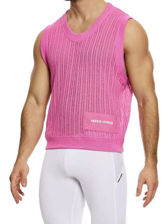 Modus Vivendi Herren Ärmelloses Shirt Rosa