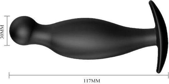 Pretty Love Silicone Butt Plug Анална тапа Черна 11.7см