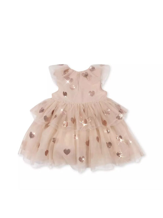 Konges Slojd Kids Dress with Sequins Pink