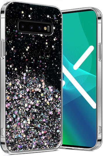 Erbord Umschlag Rückseite Kunststoff / Silikon Schwarz (Galaxy S10 5G)