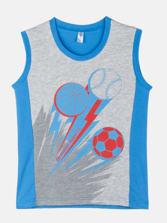 Dreams by Joyce Kids Nightwear Summer Gray Football