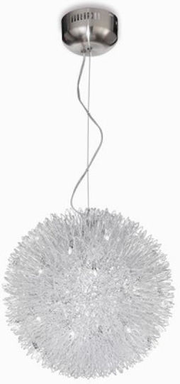 Ideal Lux Κρεμαστό Φωτιστικό Ασημί 45εκ. Ideal Lux Κρεμαστό Φωτιστικό Ασημί 45εκ.
