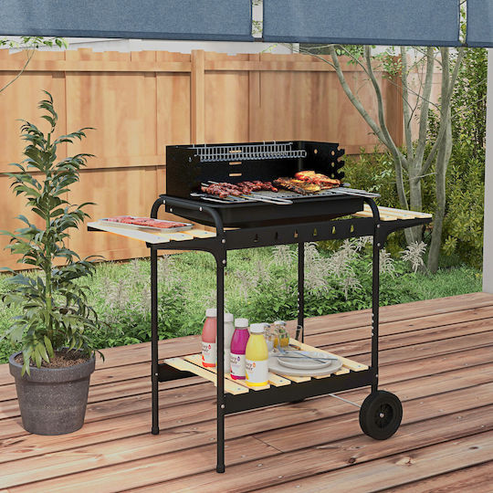 Outsunny Grătar cu Cărbuni 113cmx82.5cm