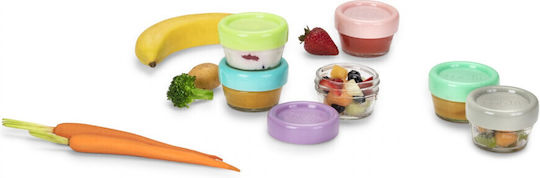 Set 6 Glass Containers Baby Food Apple 59 Ml