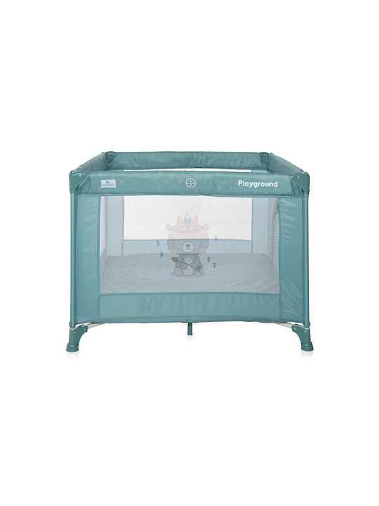 Lorelli Arctic Indian Playpen with Mattress Green 100x100cm