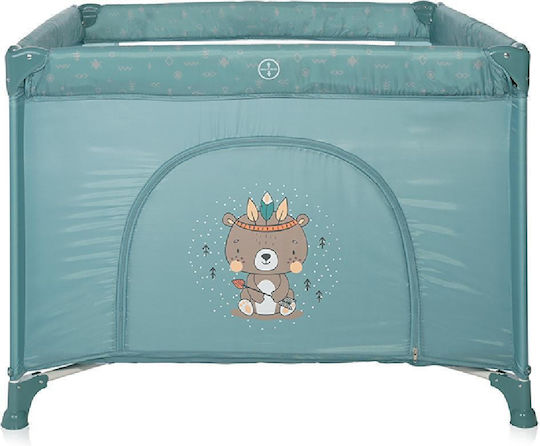 Lorelli Arctic Indian Playpen with Mattress Green 100x100cm