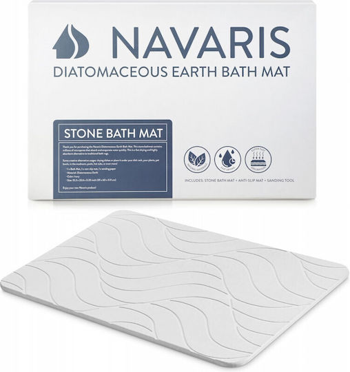 Navaris Αντιολισθητικό Πατάκι Μπάνιου 59868.01 Ivory - 59868.01 60x39εκ.