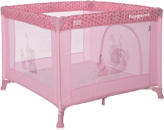 Lorelli Mellow Rose Fellows Παρκοκρέβατο με Στρώμα Ροζ 100x100cm