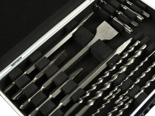 Geko Set 17 Drills with SDS Plus Drill Top for Masonry