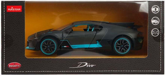 Rastar Bugatti Divo Metal Modeling Figure Car Black in Scale 1:24 1.8x8.4x5.3cm.