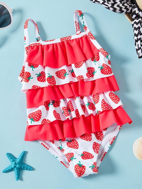 Children's swimsuit for girls Strawberry - Red