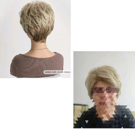 Women's Wig Synthetic High Quality Blonde Highlights 8 Inches