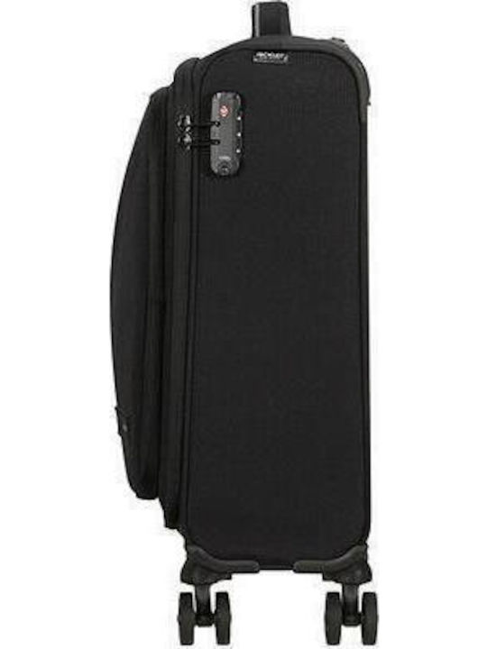 American Tourister Kabinenreisekoffer Weichschalen Black mit 4 Räder Höhe 55cm 150908-1041