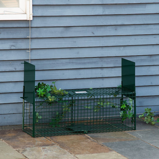 Outsunny Trap Rodent Cage 80x25x30cm