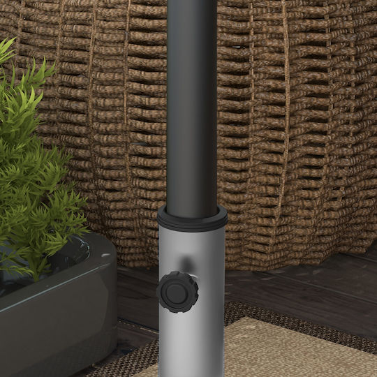 Outsunny Umbrella Stand made of Cement Gray 41x41x37.5cm
