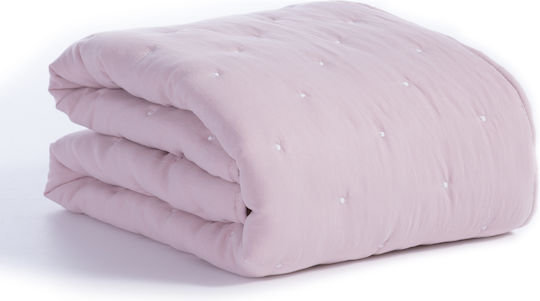 Nef-Nef Homeware Shy Pink Бебешка кувертюра Микрофибър Shy Pink 80x110см