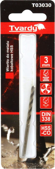 Tvardy Diamantbohrer HSS mit Zylindrischem Schaft für Metall 13mm / 1mm