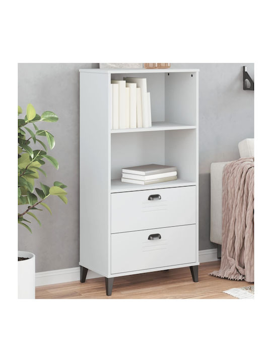 Viken White Bookcase 60x35x123cm