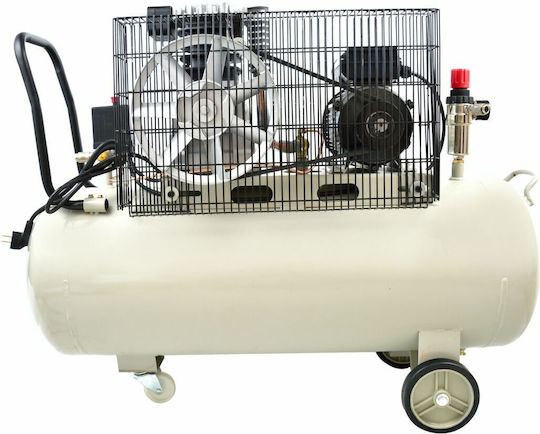 Geko Μονοφασικό Κομπρεσέρ Αέρος 92dB με Ισχύ 3hp και Αεροφυλάκιο 100lt