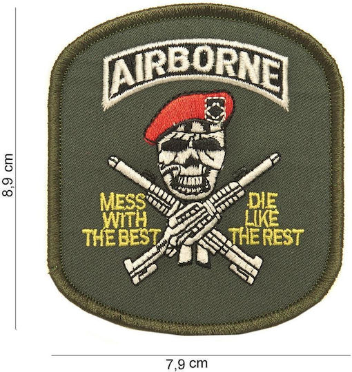 Σήμα Κέντημα Airborne Skull Fostex