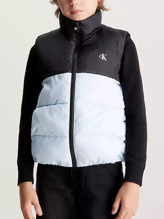 Kinder Kapuzen-Steppjacke Blau