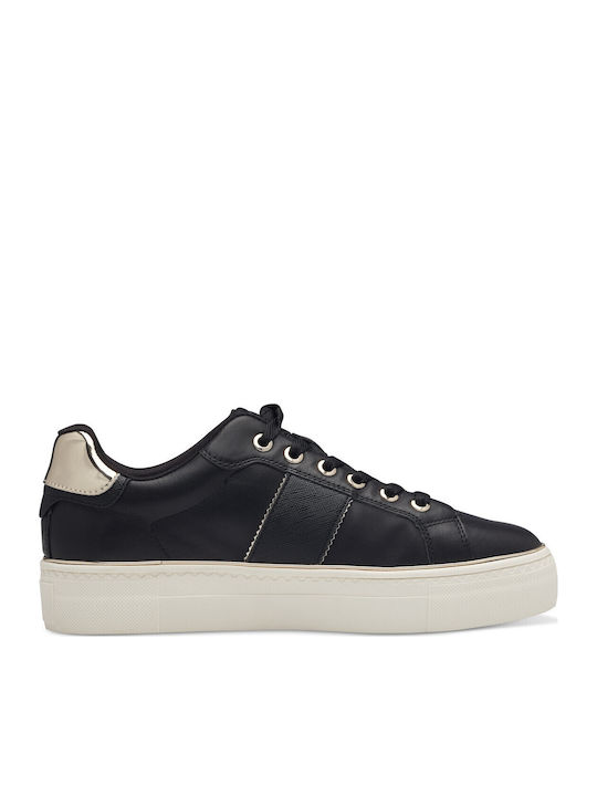 Γυναικεία Ανατομικά Flatforms Sneakers Μαύρα