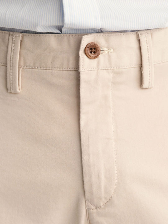 Trousers Chino Elastic in Slim Fit Putty