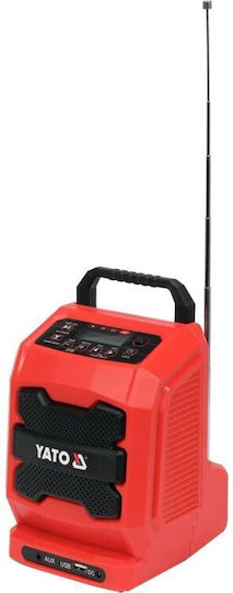 Yato YT-82940 Настолен Радиоприемник с Батерии Червен