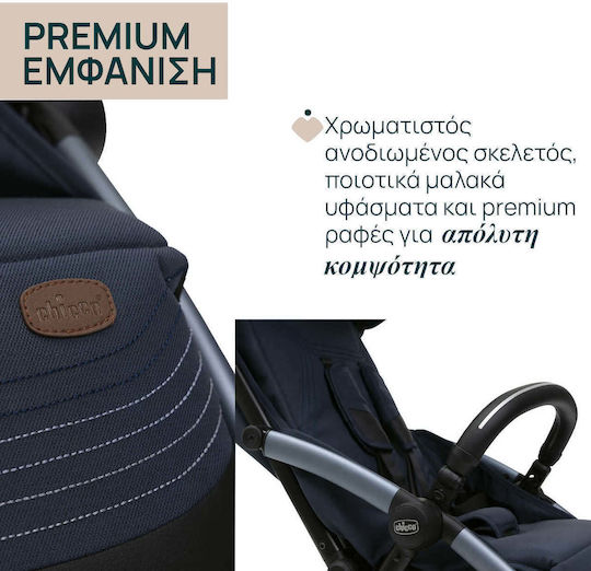 Chicco Goody Xplus Baby Stroller Suitable for Newborn Radiant Blue 7.5kg