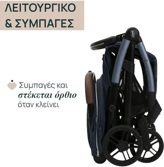Chicco Goody Xplus Baby Stroller Suitable for Newborn Radiant Blue 7.5kg