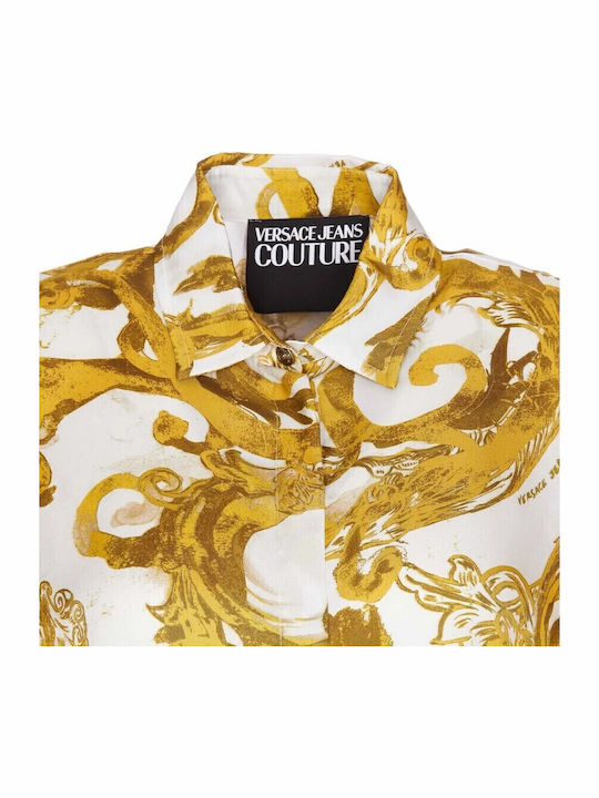 Watercolor Couture Women's Long Sleeve Shirt Yellow