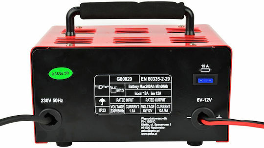 Geko Car & Motorcycle Battery Charger 6/12V
