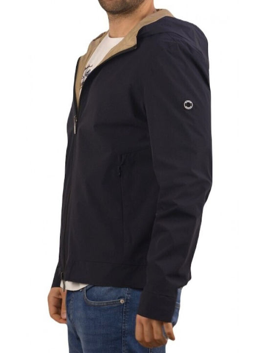 Markup Herren Jacke Lässig Μπλε-μπεζ