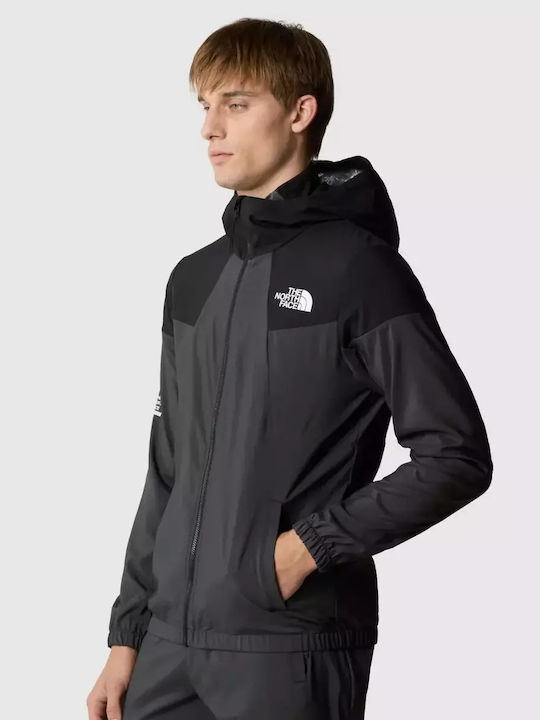 The North Face Herren Jacke Lässig Wasserdicht und winddicht Γκρι/μαύρο