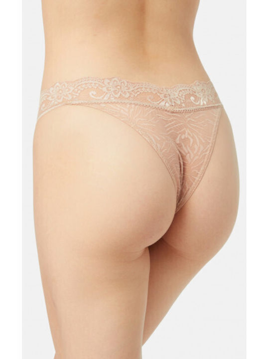 Minerva Hochtailliert Damen Slip Nude