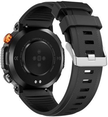 Lamtech LAM113089 47мм Смартчасовник с Пулсомер (Черен)