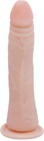 Baile Glass Dildo With Suction Cup Flesh 21cm