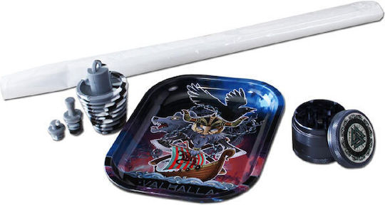 Bong din sticlă în cutie Black Leaf Percolator Valhalla 50cm
